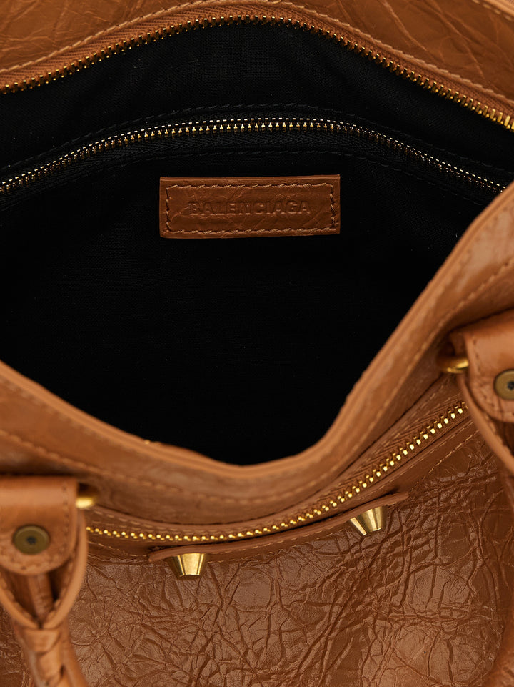 Balenciaga brun håndveske i lammeskinn