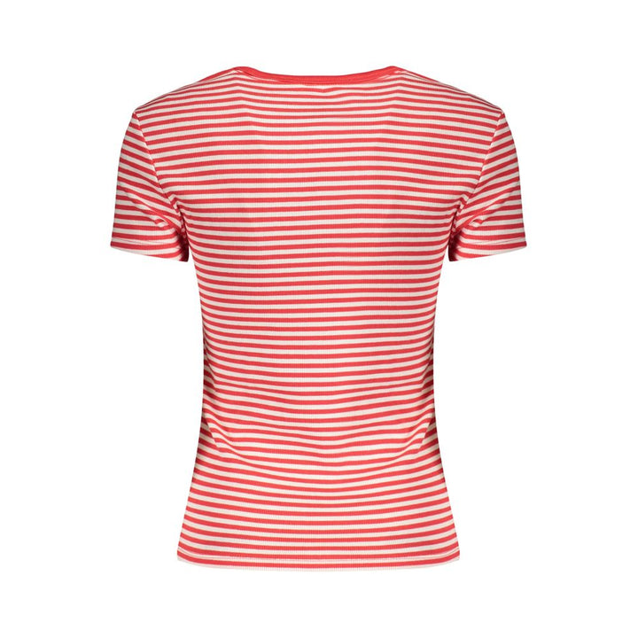 Tommy Hilfiger rød bomulls-T-skjorte for kvinner
