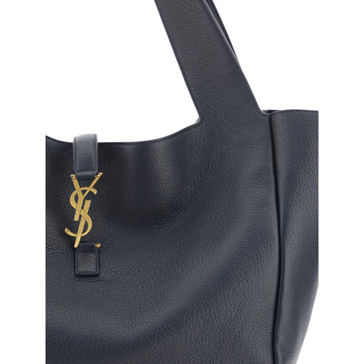 Saint Laurent svart kalveskinn Bos Taurus skulderveske