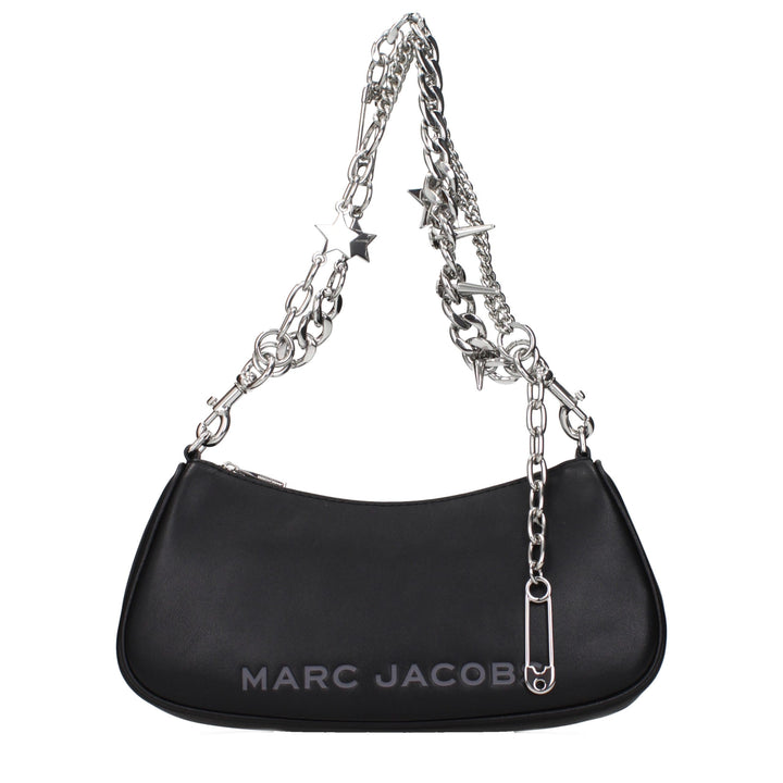 Marc Jacobs skulderveske i svart skinn