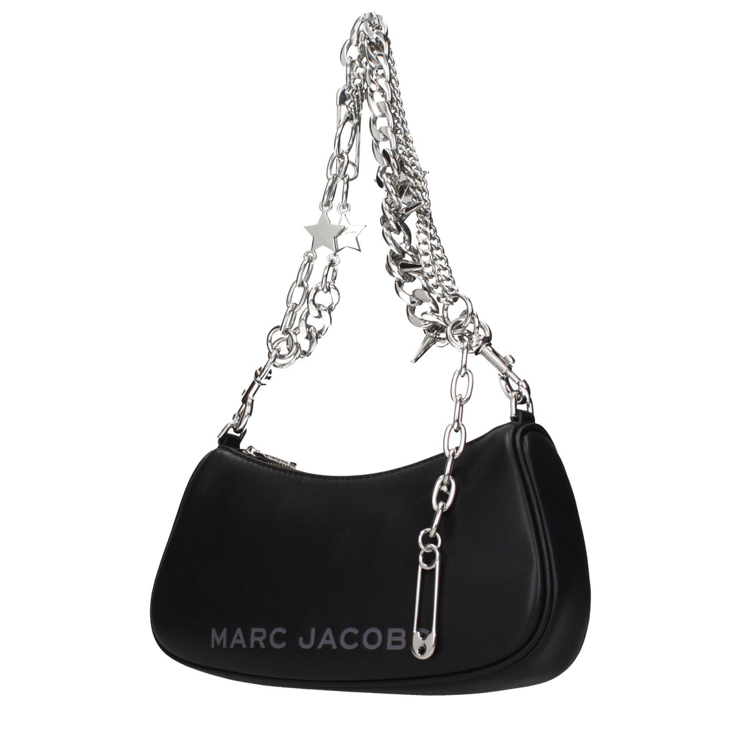 Marc Jacobs skulderveske i svart skinn