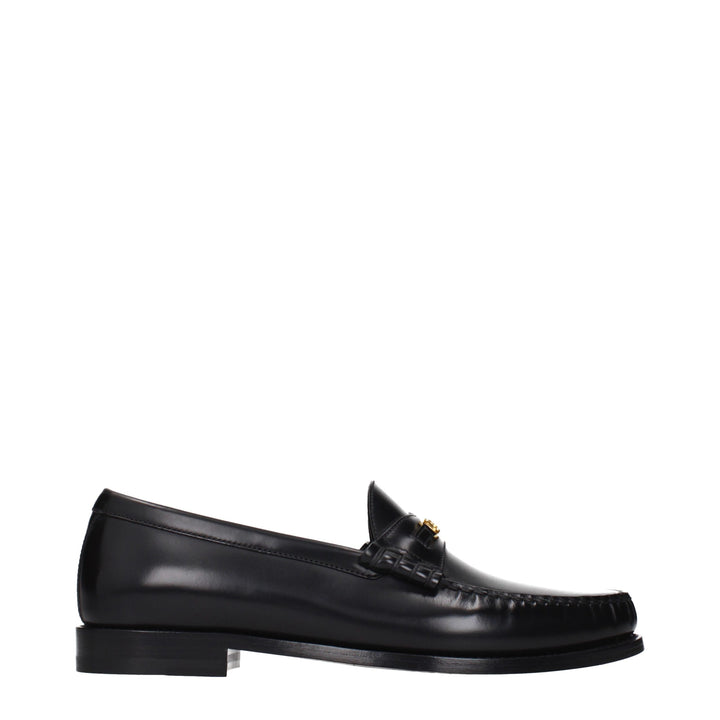 Celine sorte loafers i skinn