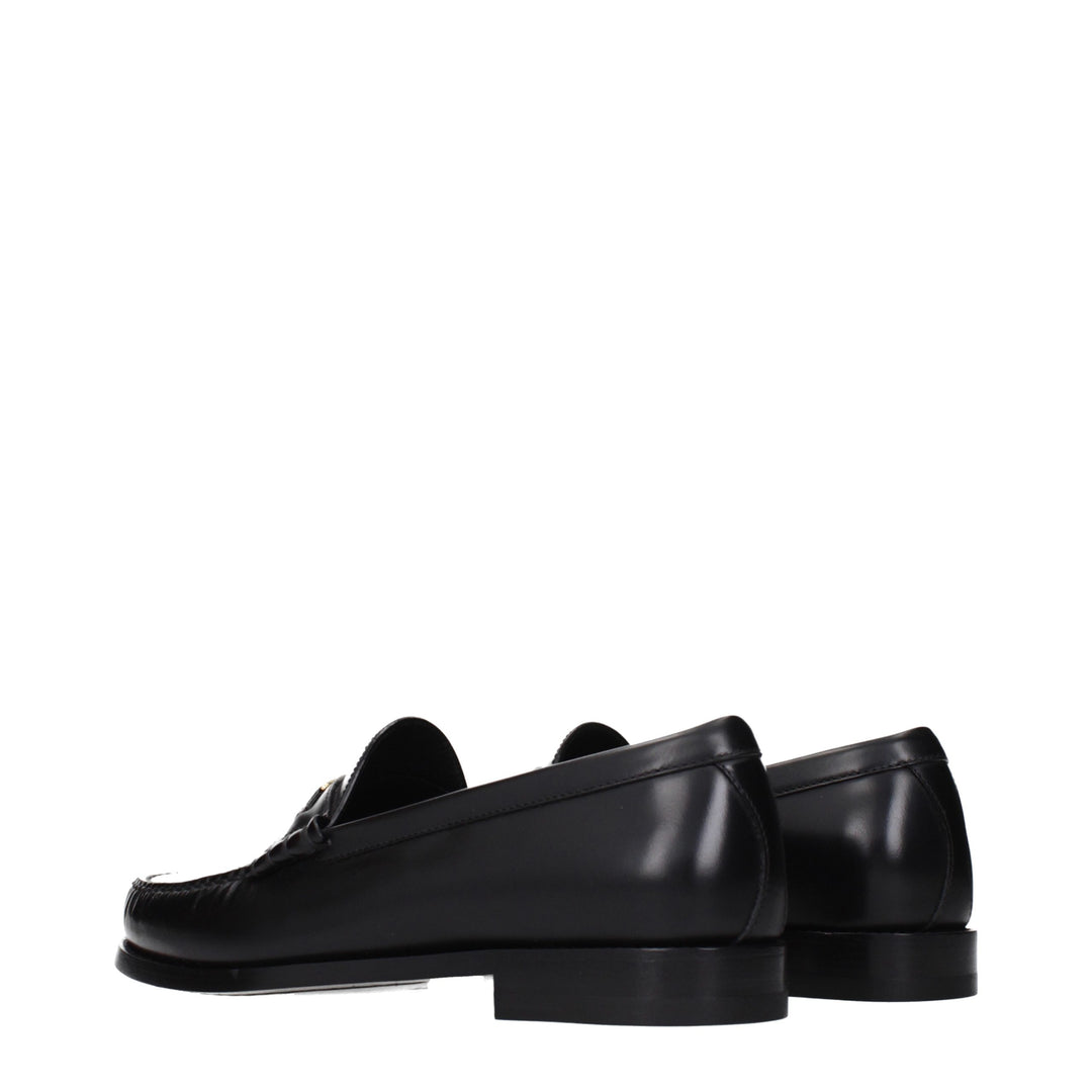 Celine sorte loafers i skinn