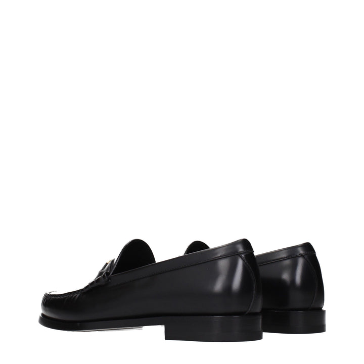 Celine sorte loafers i skinn
