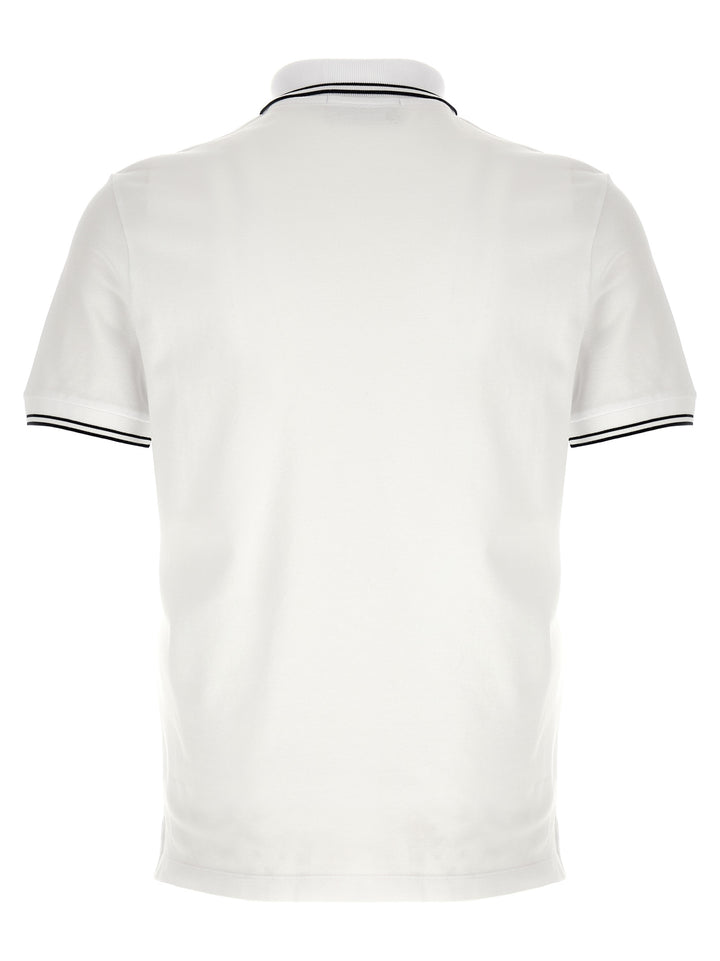 Stone Island hvit bomullspique T-skjorte