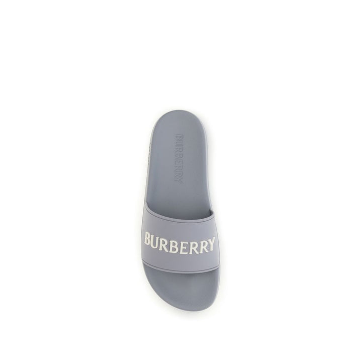 Burberry grå gummisandaler