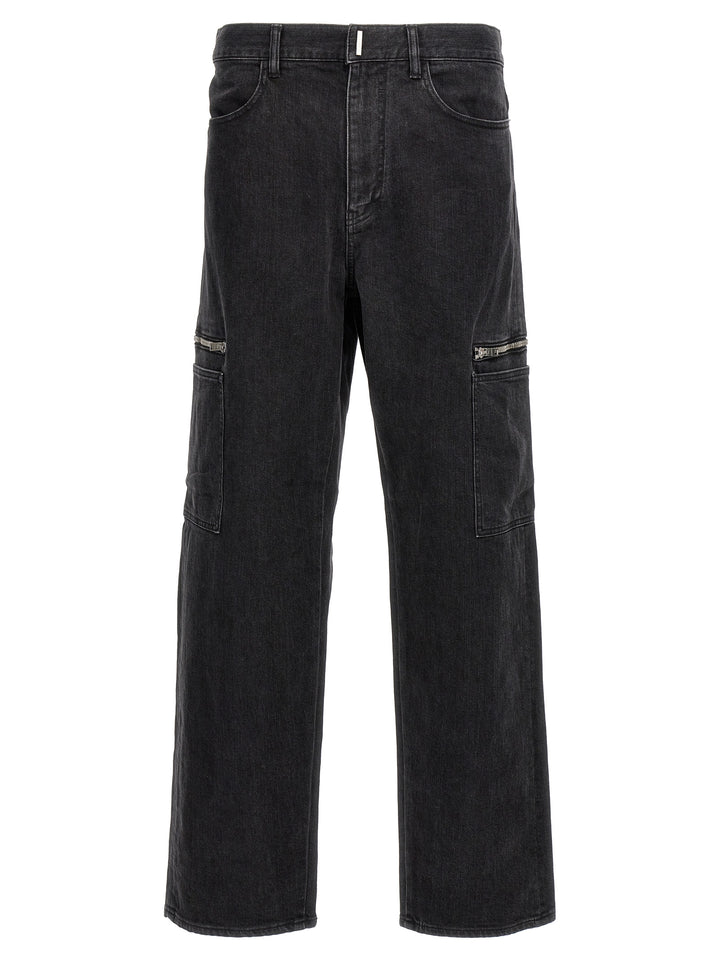 Givenchy Svarte Bomullsjeans Denim