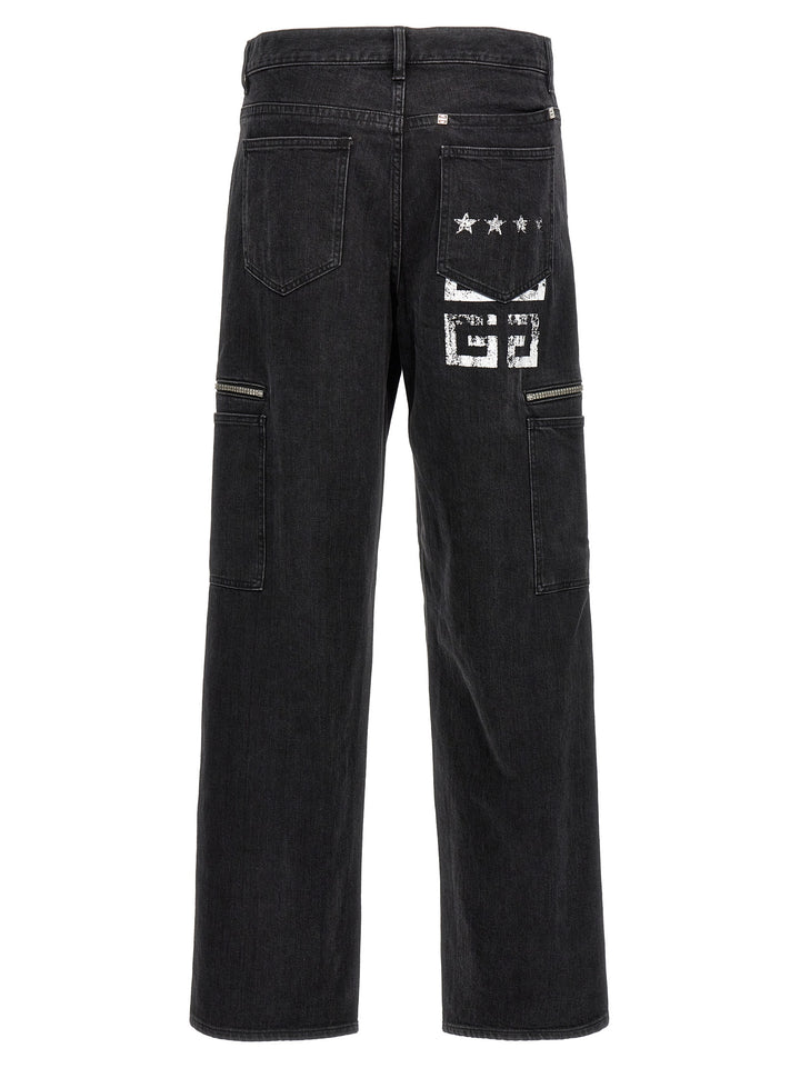 Givenchy Svarte Bomullsjeans Denim