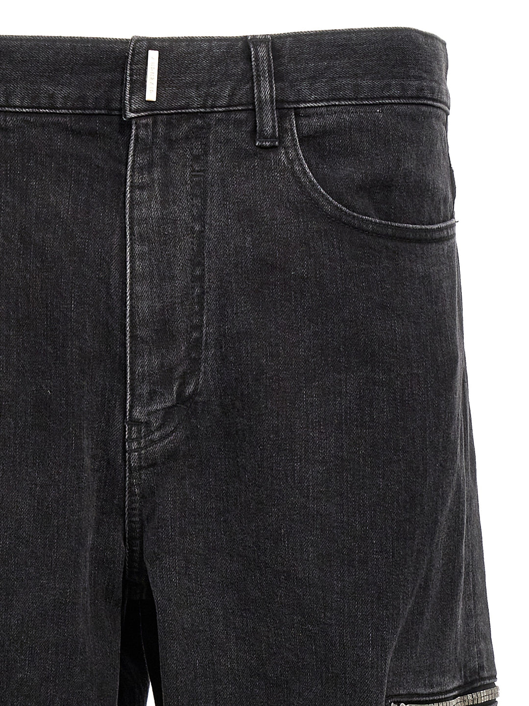 Givenchy Svarte Bomullsjeans Denim