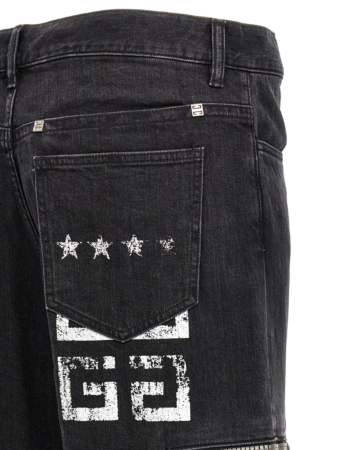 Givenchy Svarte Bomullsjeans Denim