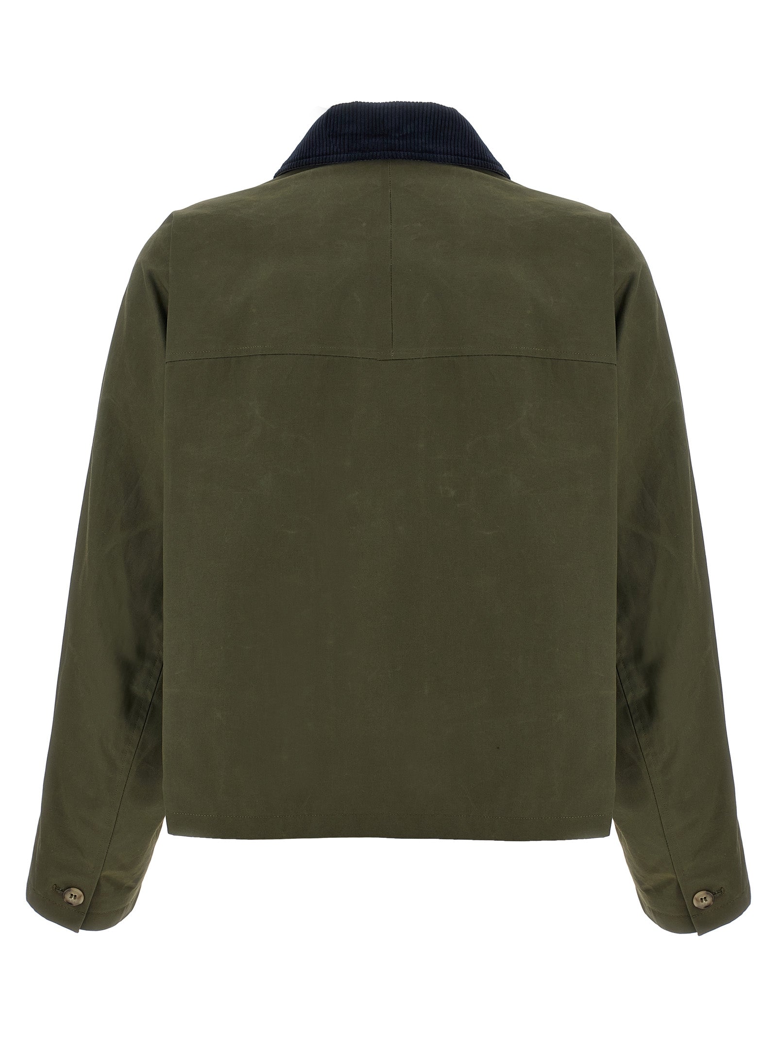 Bicolor Cotton Shell Jacket