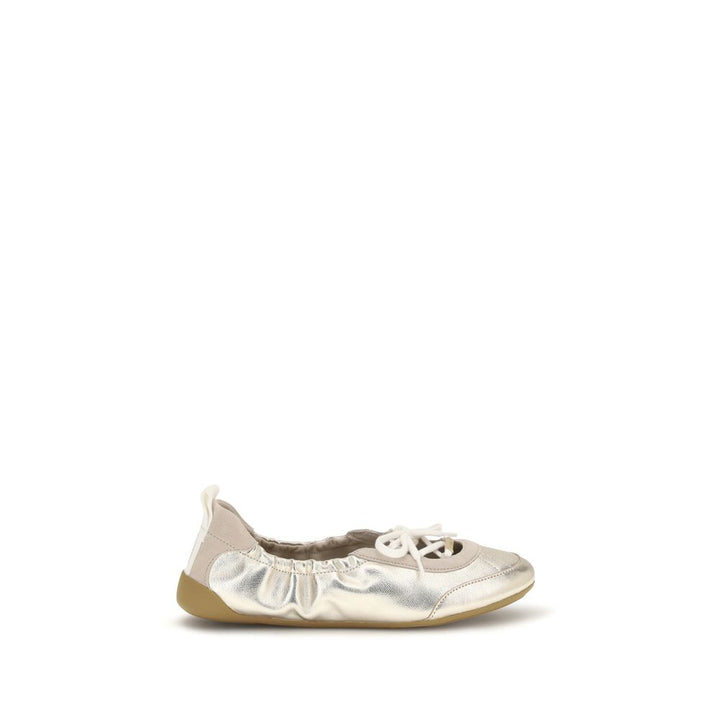 Chloé Silver Calf Leather Bos Taurus Joggesko