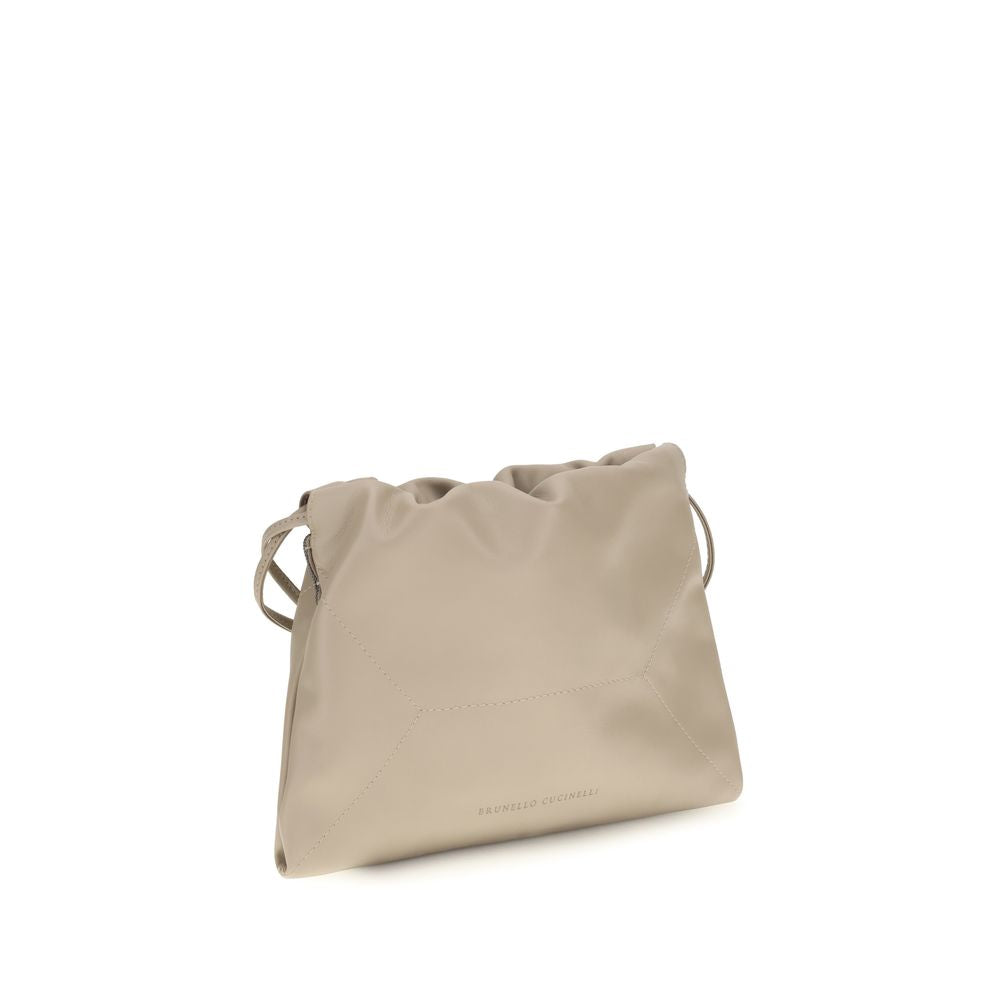 Brunello Cucinelli Beige Kalveskinn Bos Taurus Clutchveske