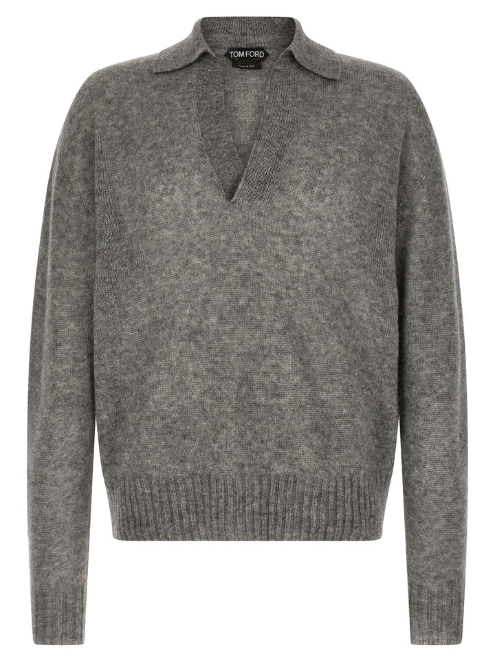 Tom Ford grå kasjmir cardigan