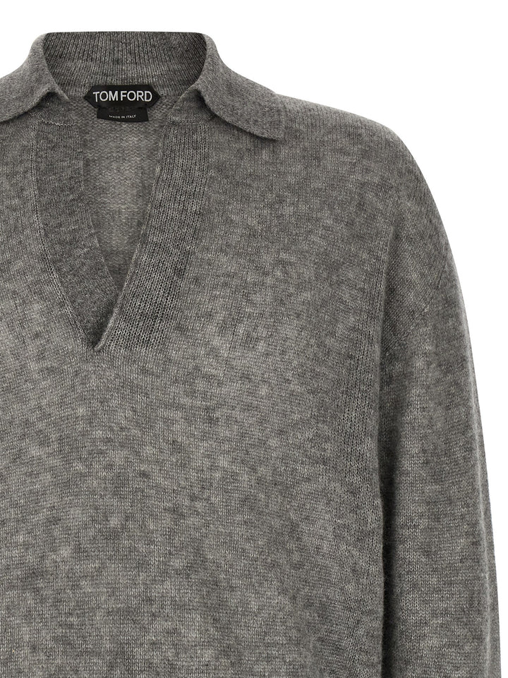 Tom Ford grå kasjmir cardigan
