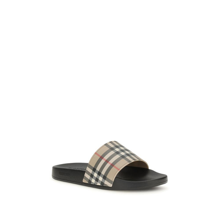 Burberry sorte gummisandaler