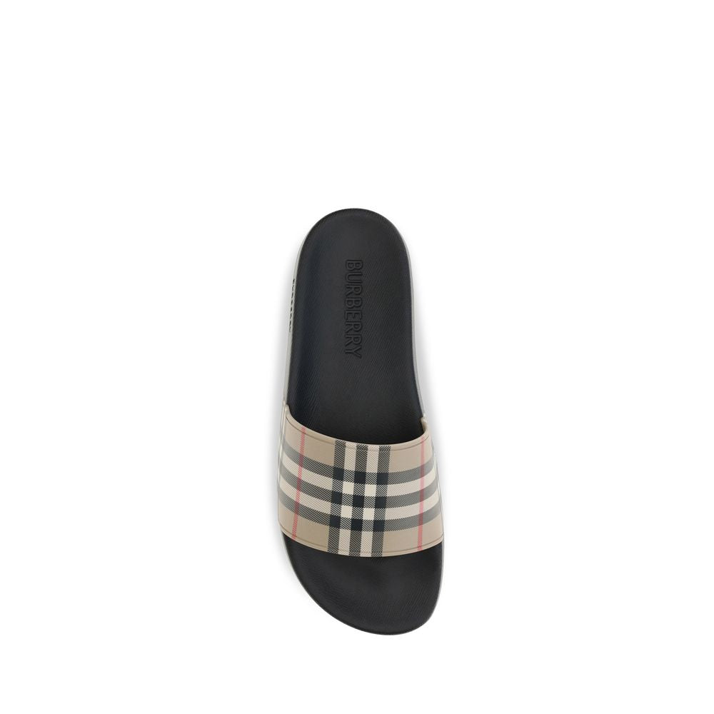 Burberry sorte gummisandaler