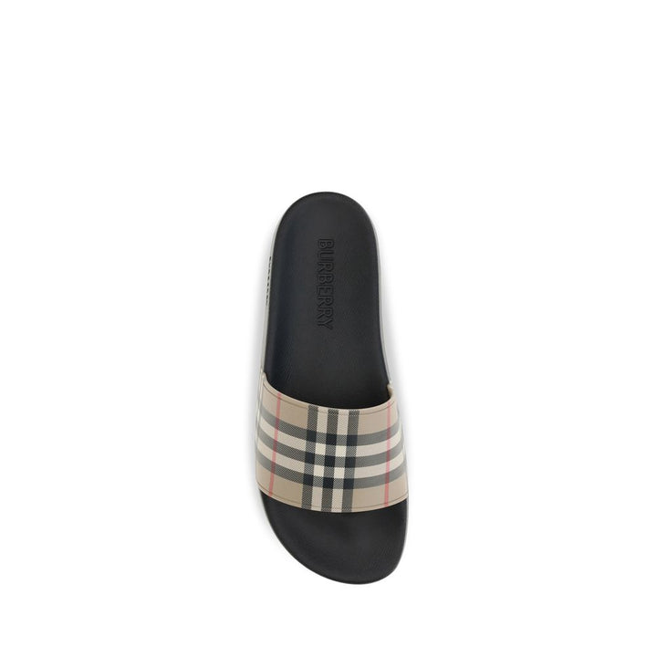 Burberry sorte gummisandaler