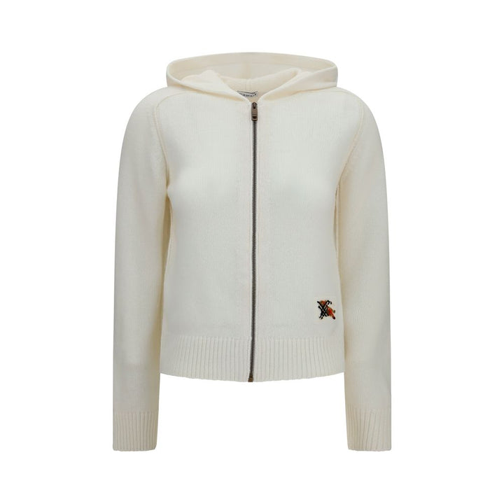 Burberry beige hettegenser i ull og Oves Aries