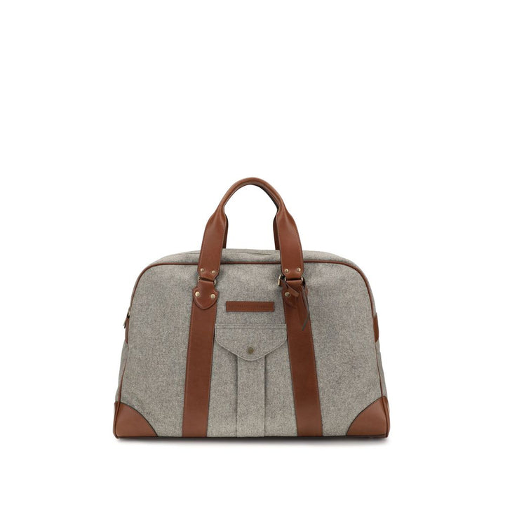 Brunello Cucinelli Beige Ull Oves Aries Bagasje og Reise