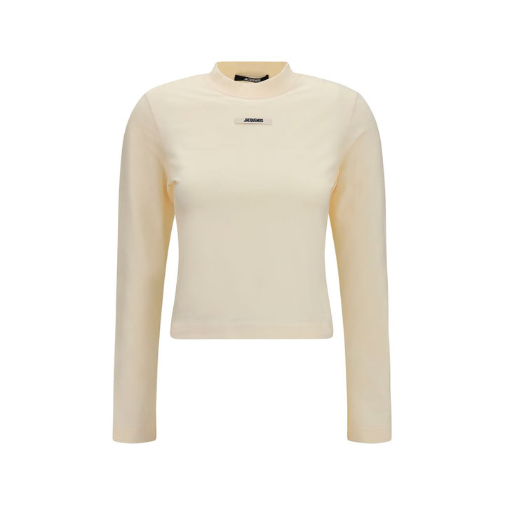 Jacquemus Beige bomulls-T-skjorte med lange ermer