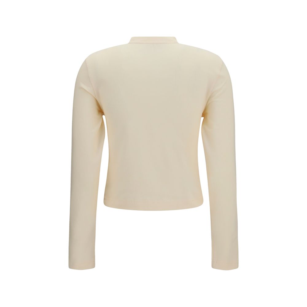 Jacquemus Beige bomulls-T-skjorte med lange ermer