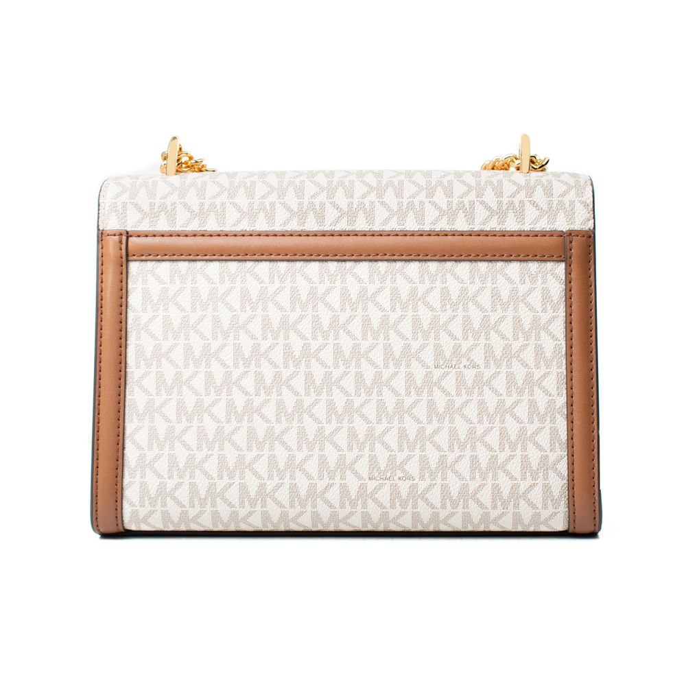 Michael Kors Beige Skulderveske i Kanvas