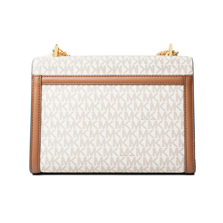 Michael Kors Beige Skulderveske i Kanvas