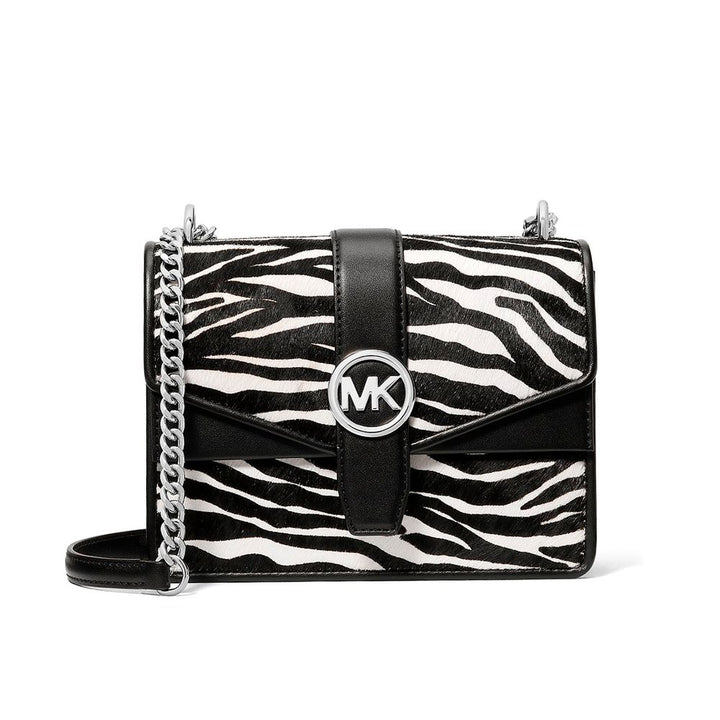 Michael Kors Skulderveske i Sort Skinn