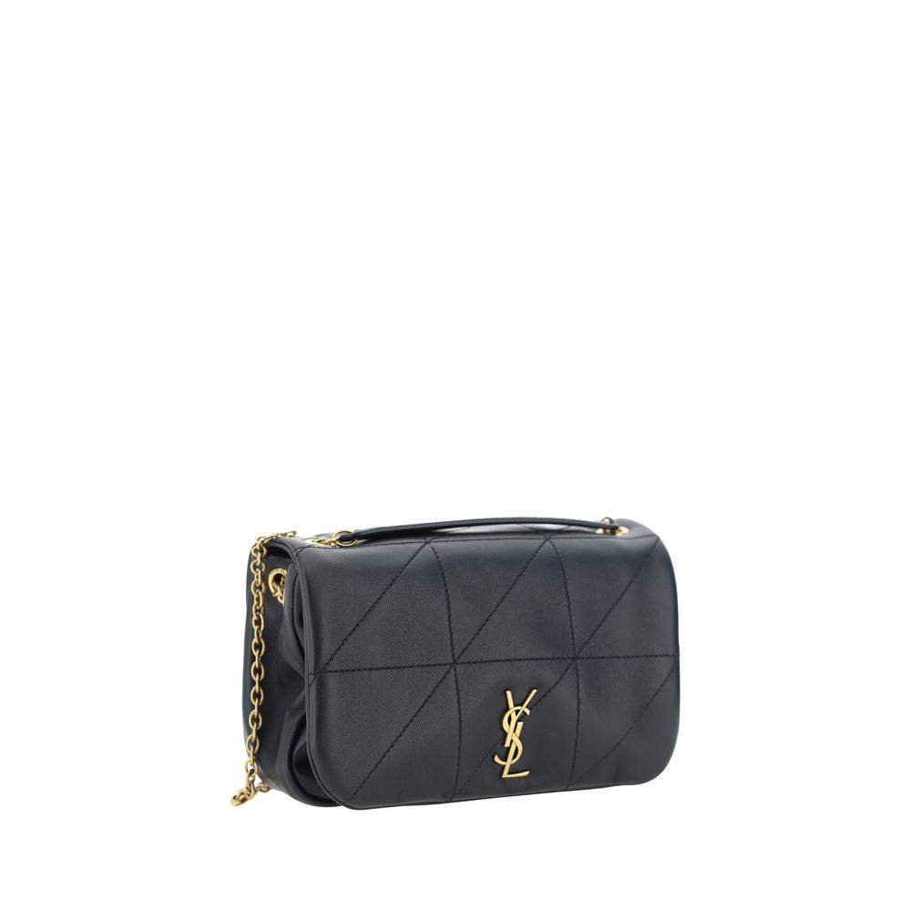 Saint Laurent Sort Lammeskinn Ovis Aries Aries Skulderveske