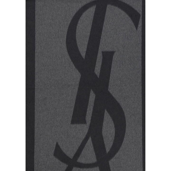 Saint Laurent grått silkeskjerf