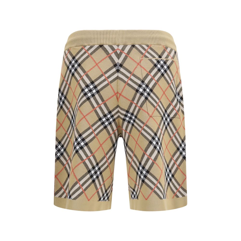 Burberry beige bermudashorts i bomull