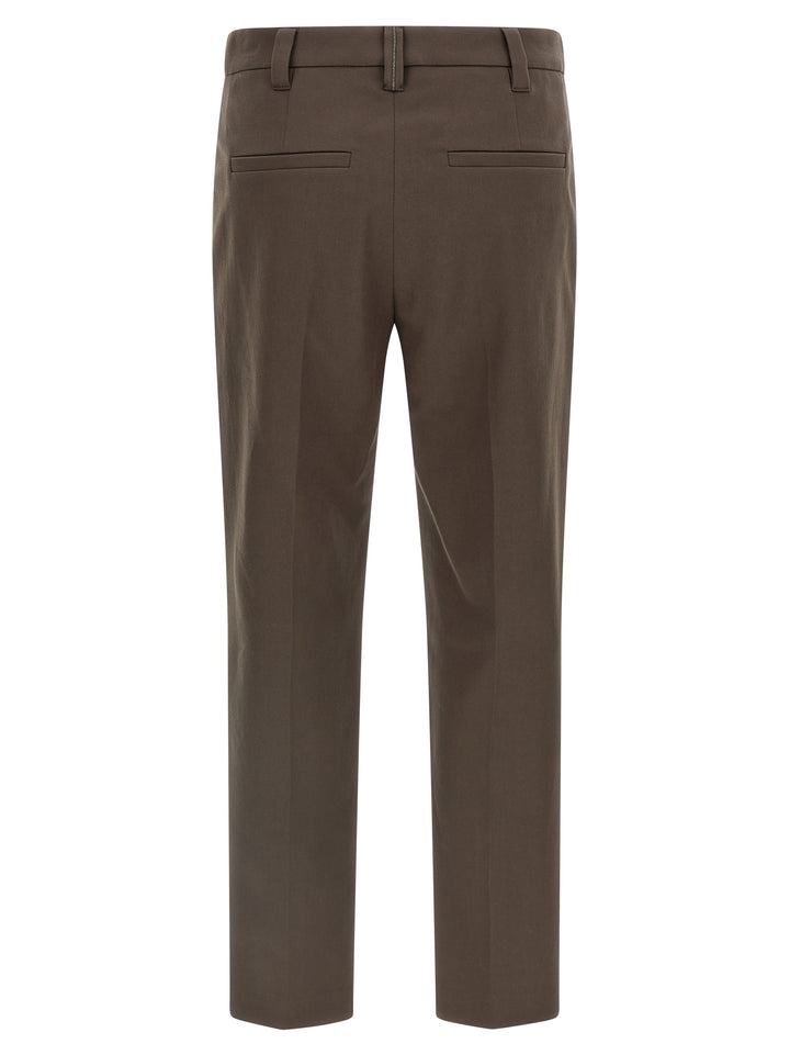 Brunello Cucinelli Brune Fritidsbukser i Bomull