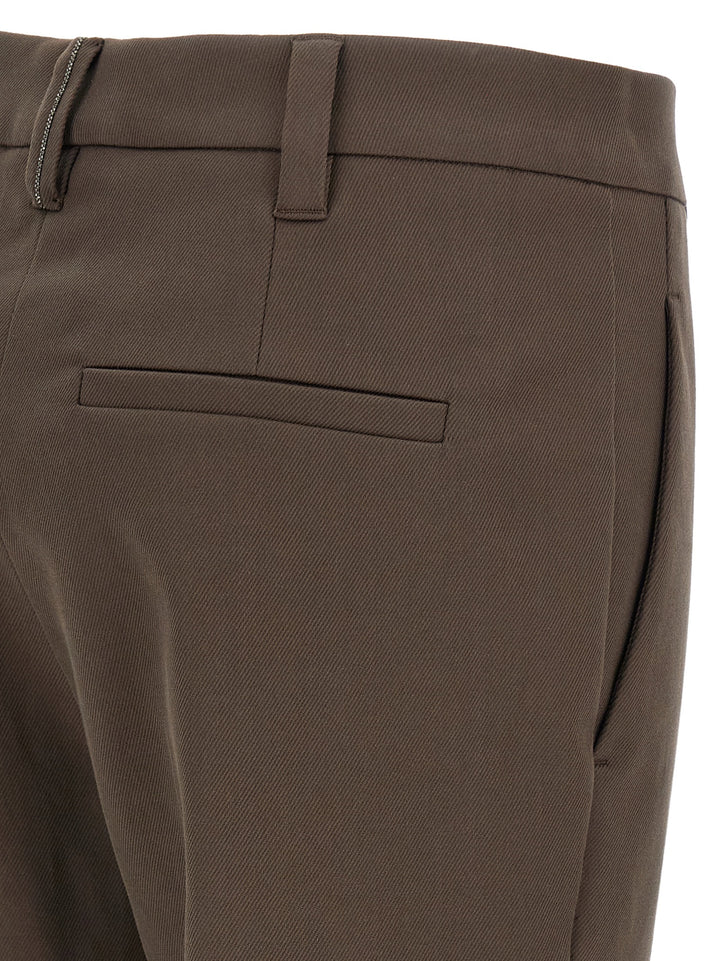 Brunello Cucinelli Brune Fritidsbukser i Bomull