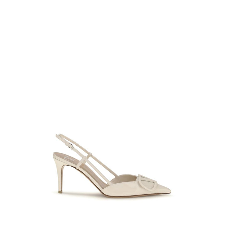Valentino Garavani Beige Kalveskinn Bos Taurus Høye Hæler
