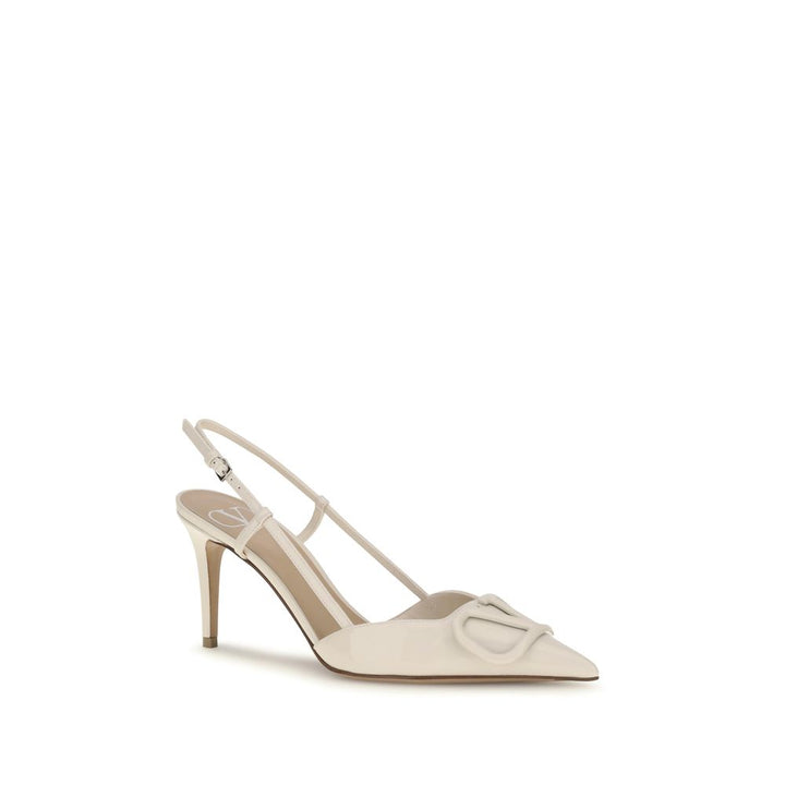 Valentino Garavani Beige Kalveskinn Bos Taurus Høye Hæler