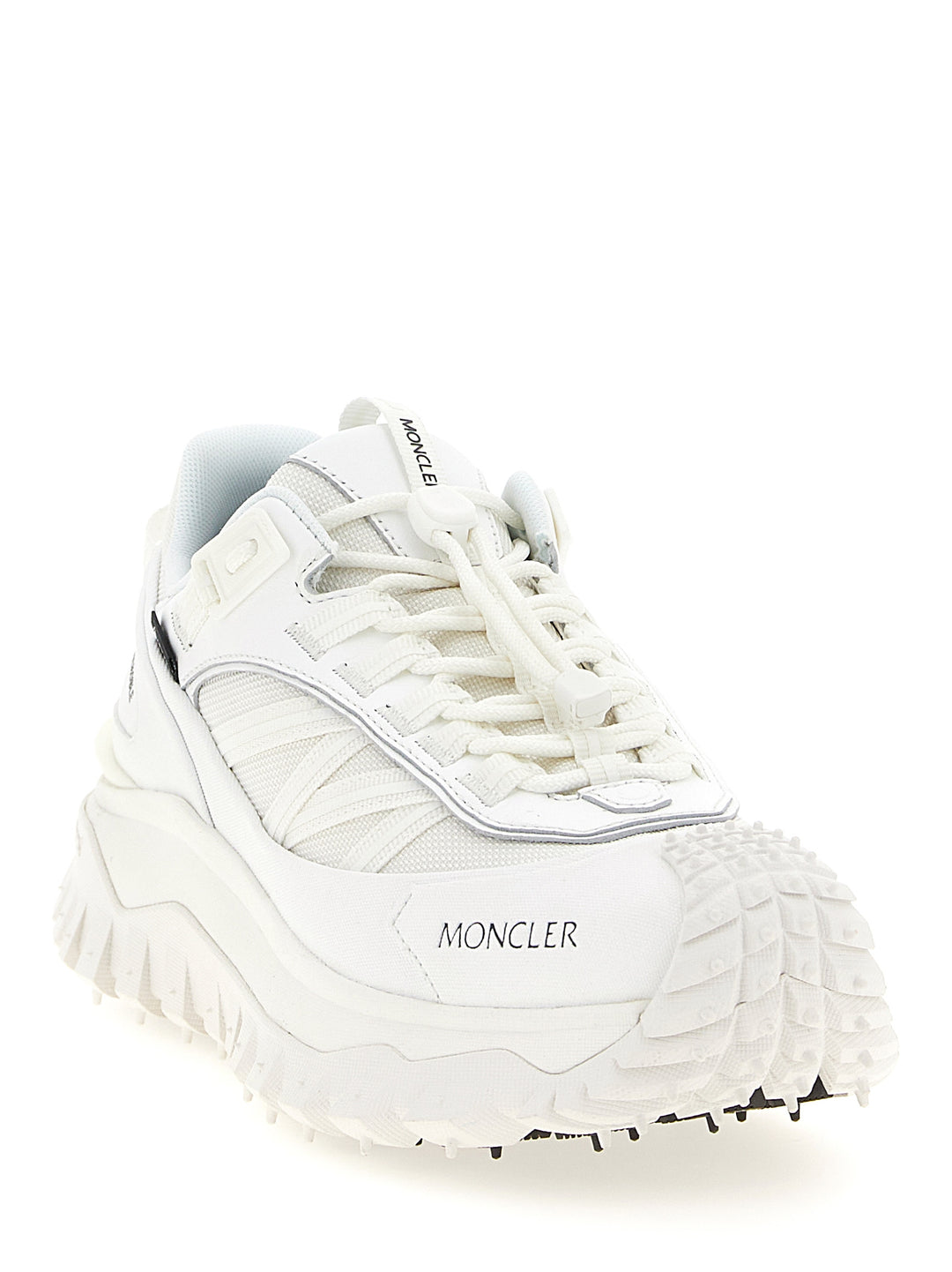 Moncler hvite joggesko i polyamid
