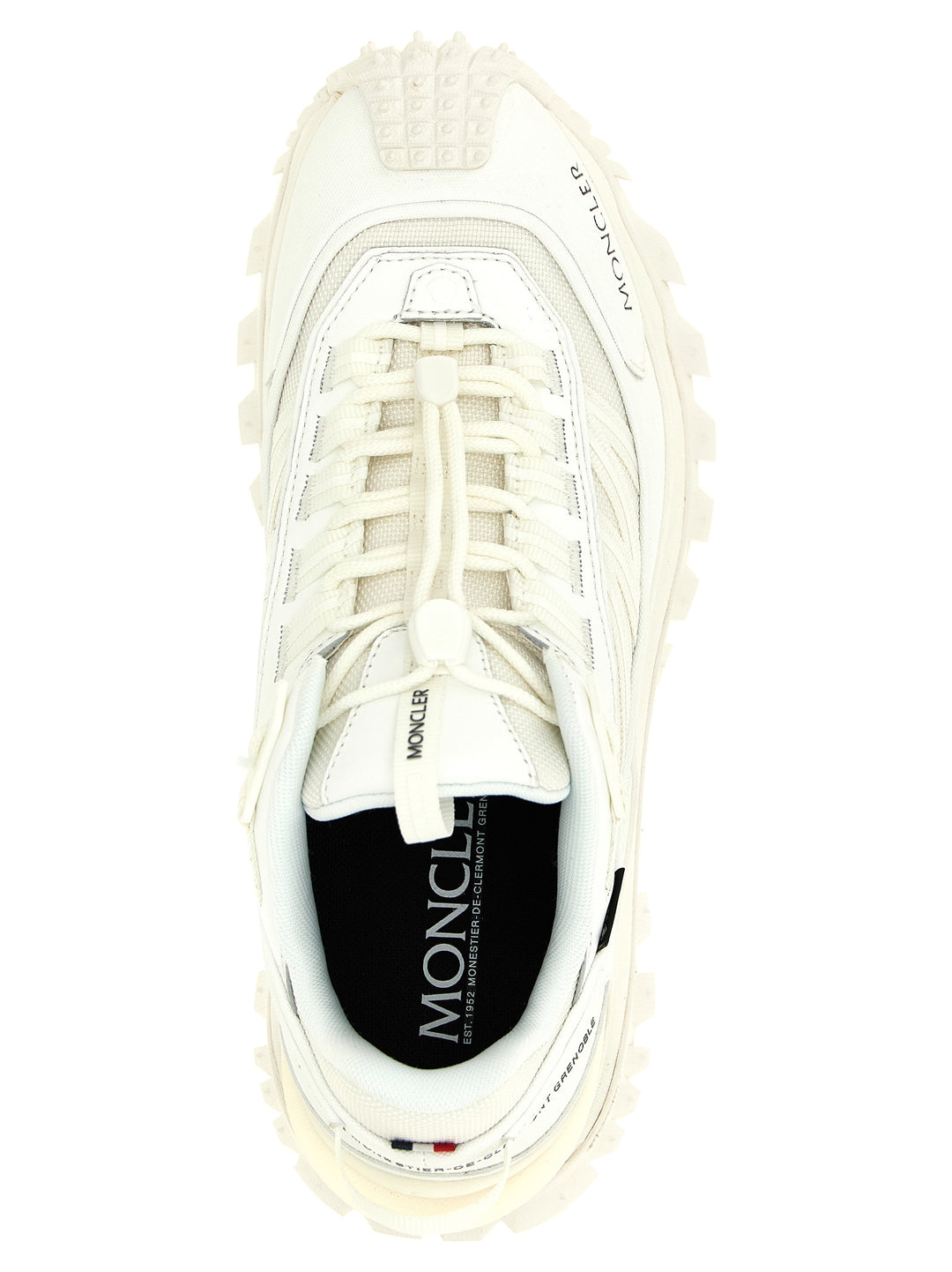 Moncler hvite joggesko i polyamid
