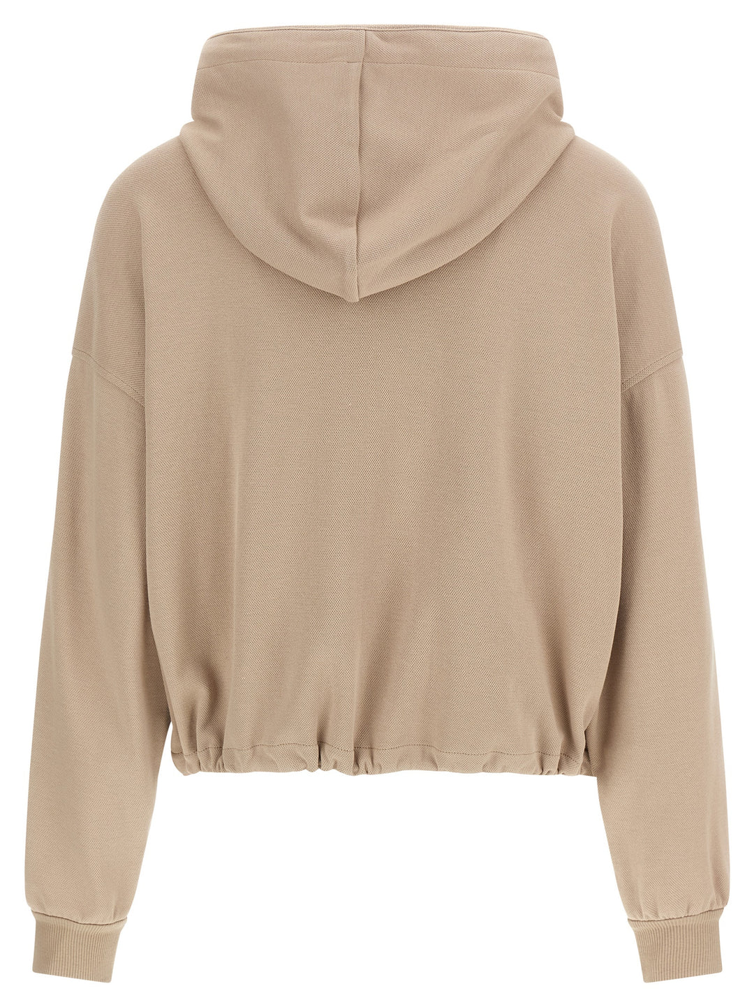 Brunello Cucinelli Beige hettegenser i bomull