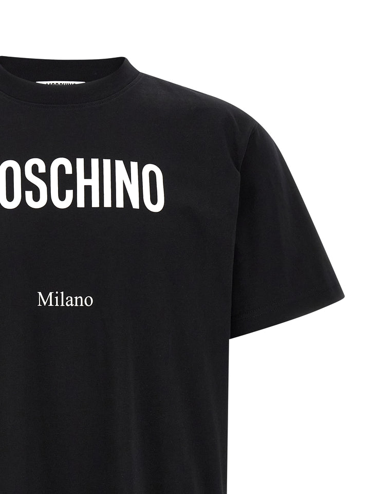 Moschino Tofarget Bomulls-T-skjorte