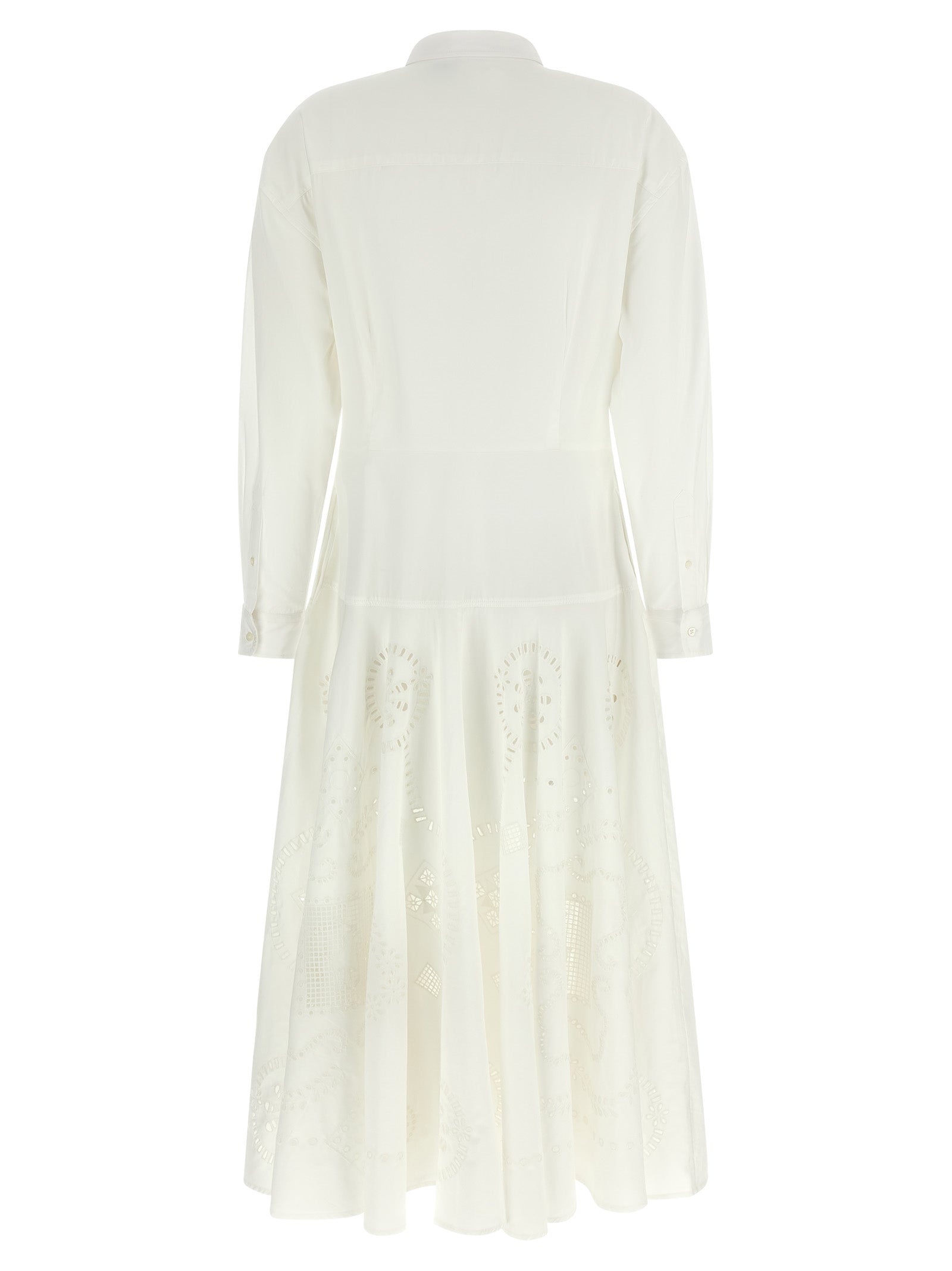 White Cotton Midi Dress