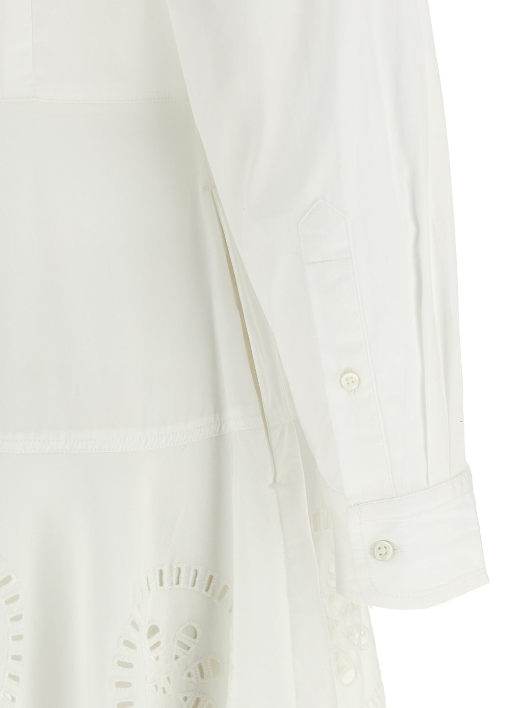 White Cotton Midi Dress