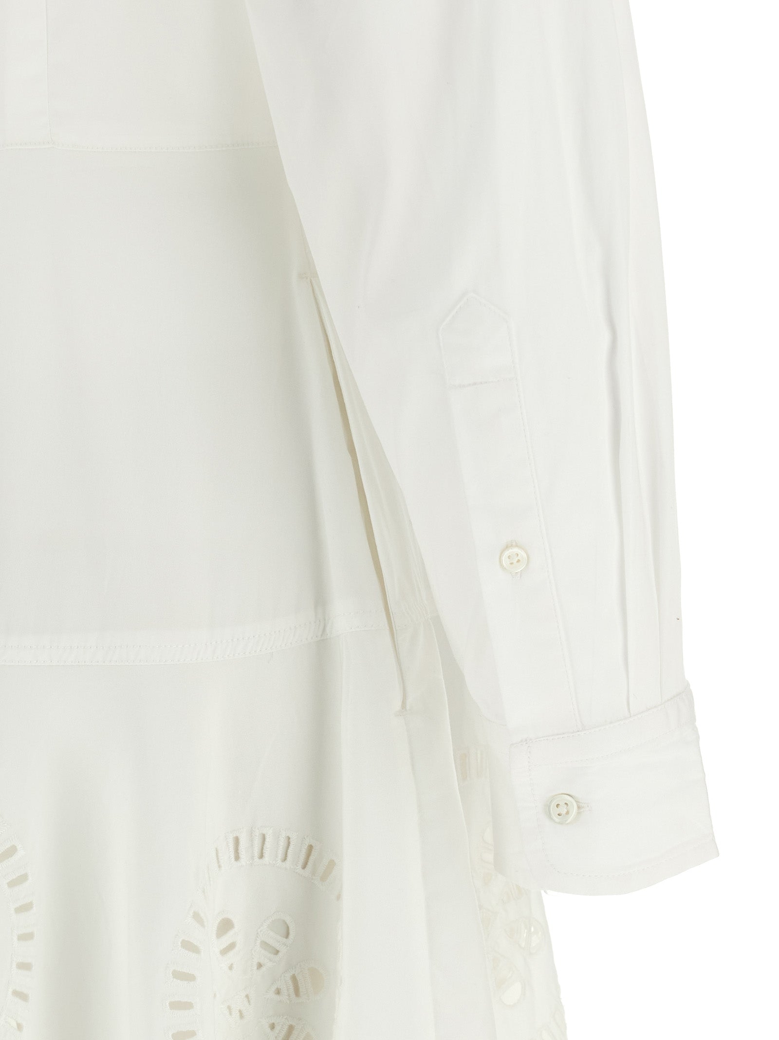 White Cotton Midi Dress