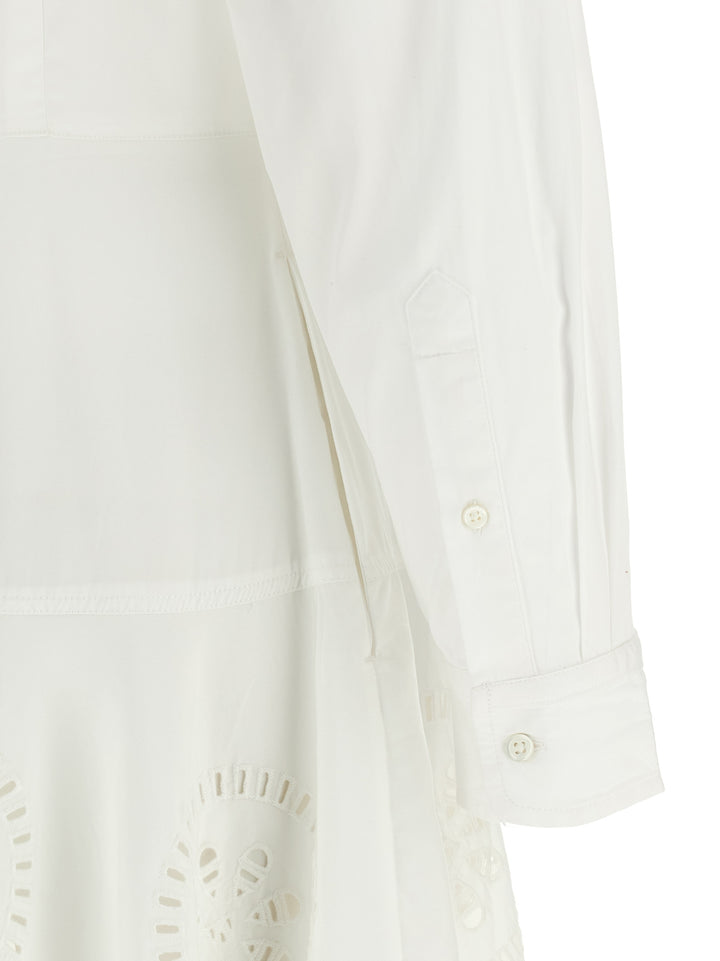 White Cotton Midi Dress