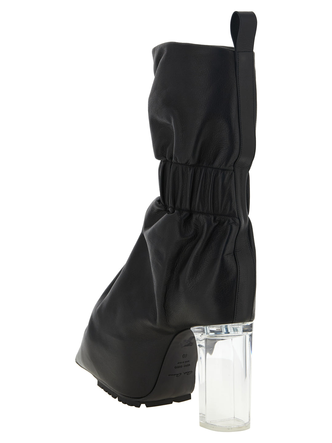 Black Calfskin Ankle Boots