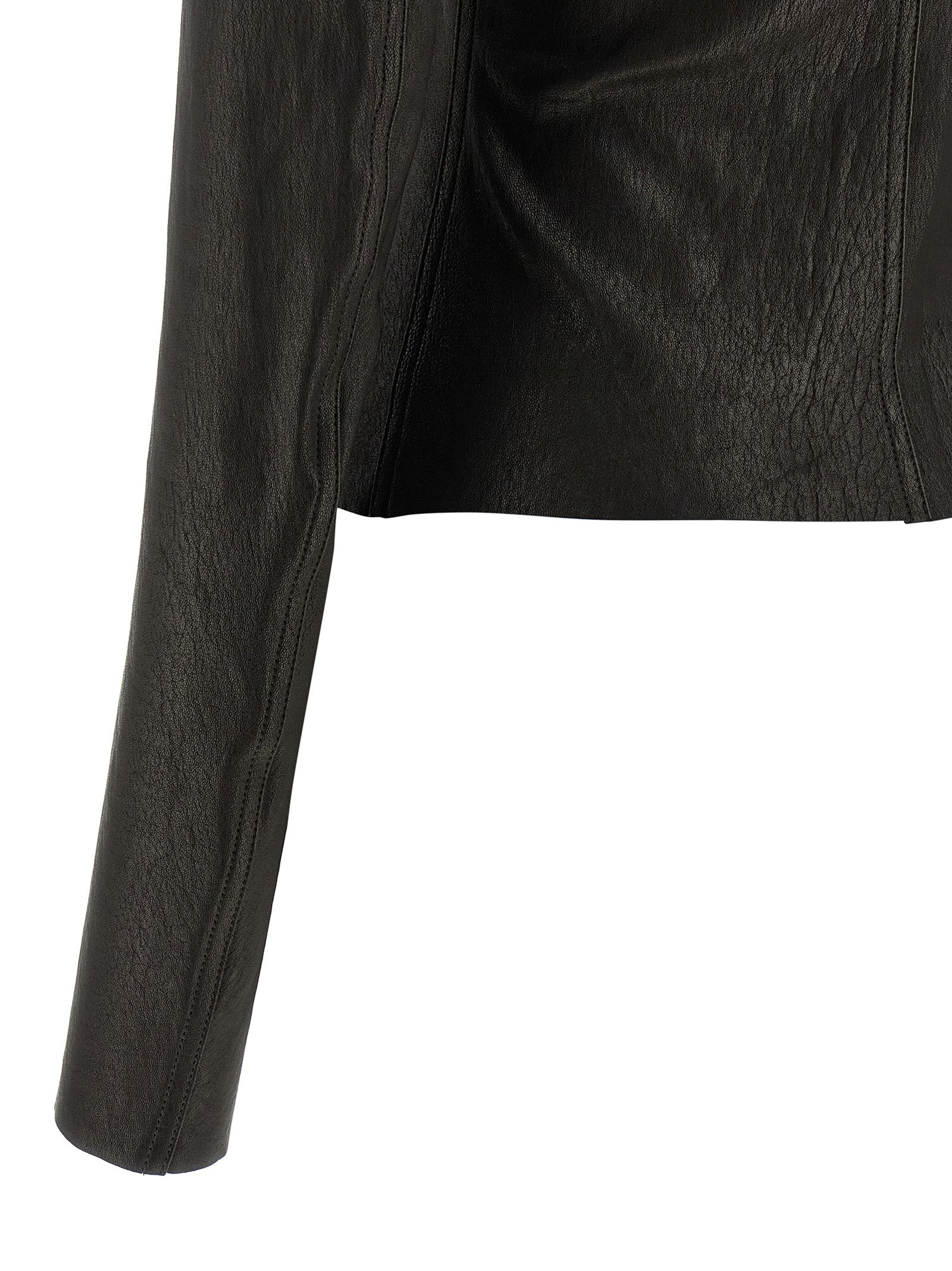 Black Lamb Leather Leather Jacket