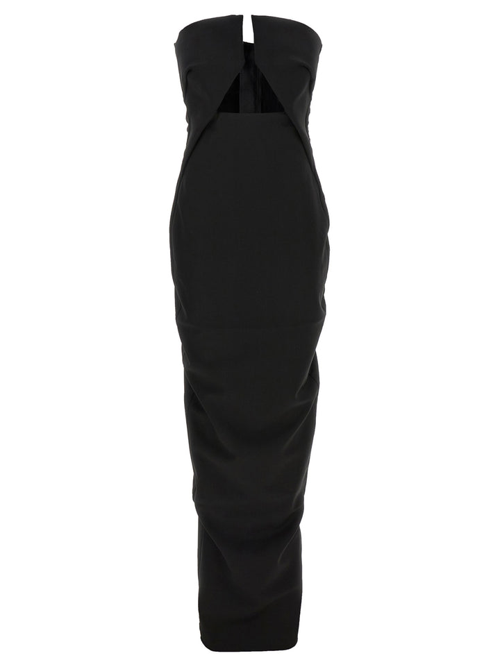 Black Wool Long Dress