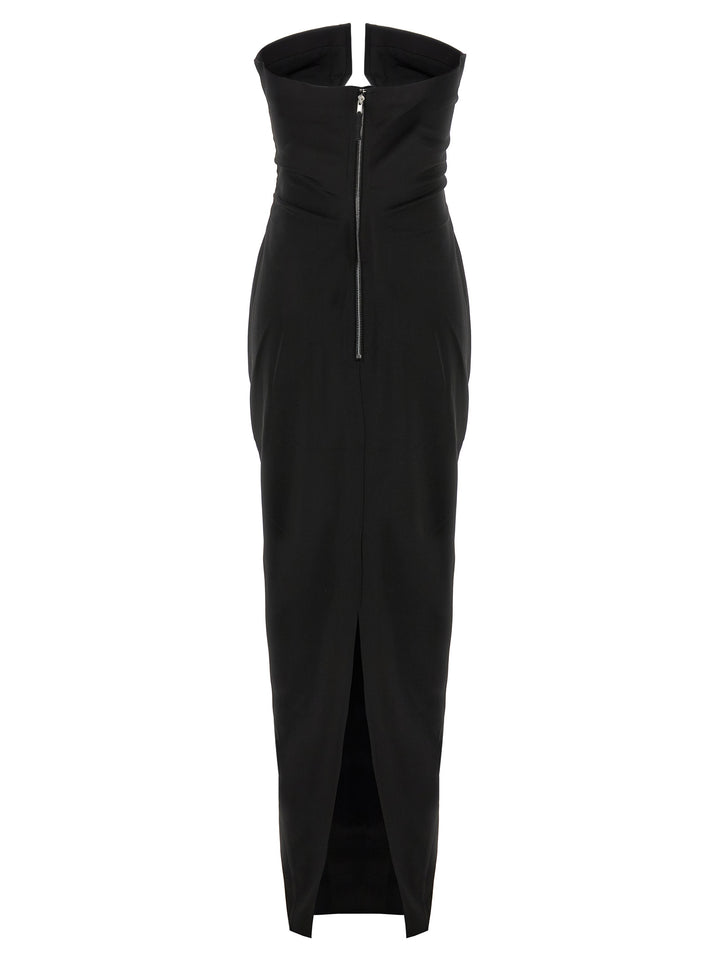 Black Wool Long Dress