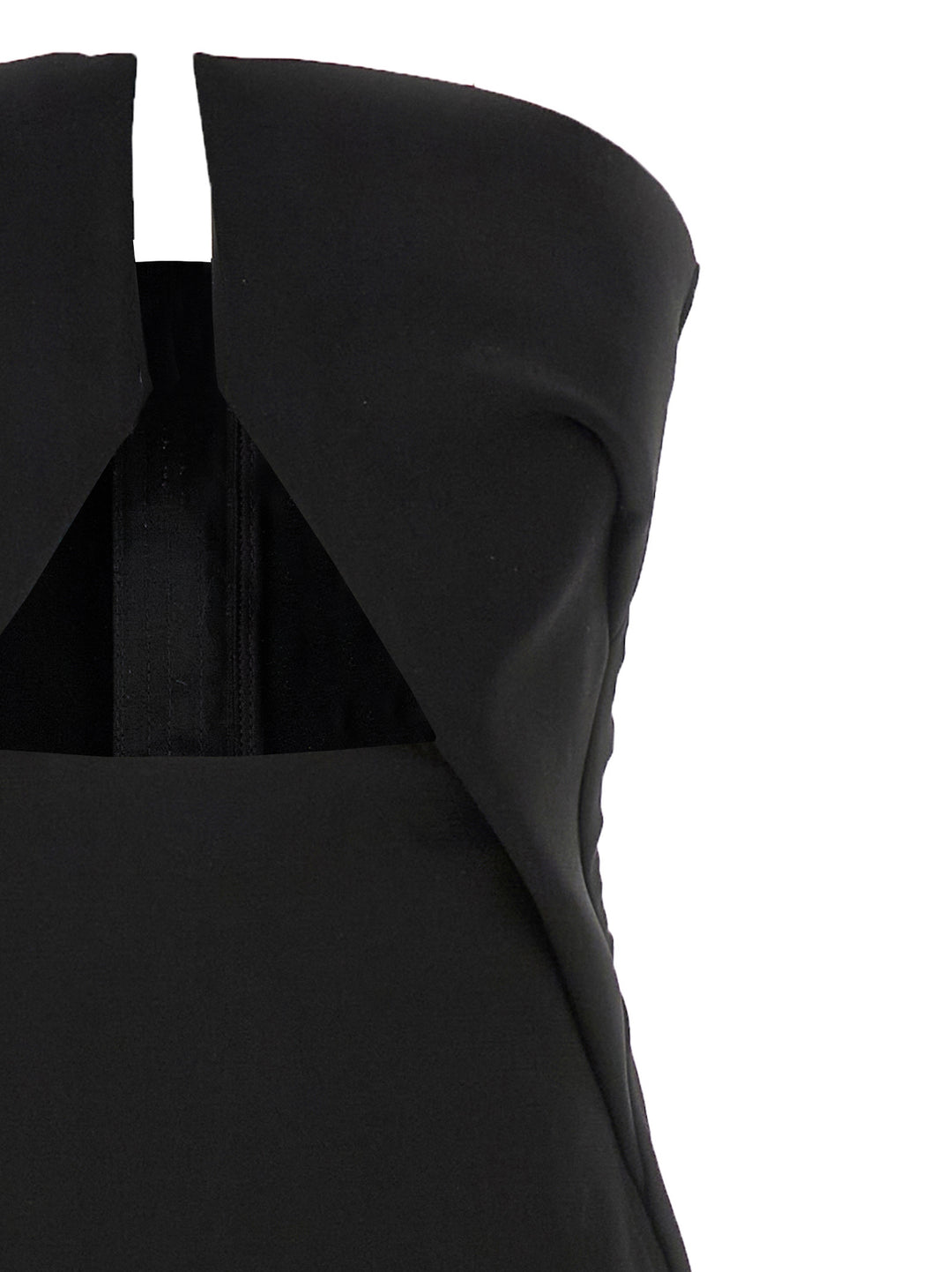 Black Wool Long Dress
