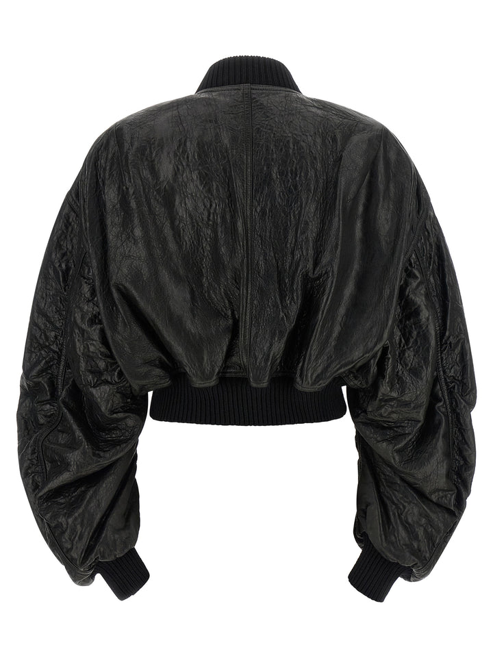 Black Lamb Leather Leather Jacket